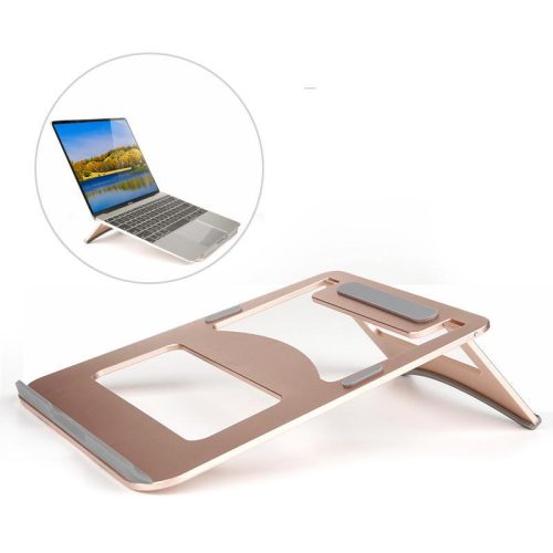 FOLDING LAPTOP/ NOTEBOOK STAND ROSEGOLD FOLDING LAPTOP/ NOTEBOOK STAND ROSEGOLD
