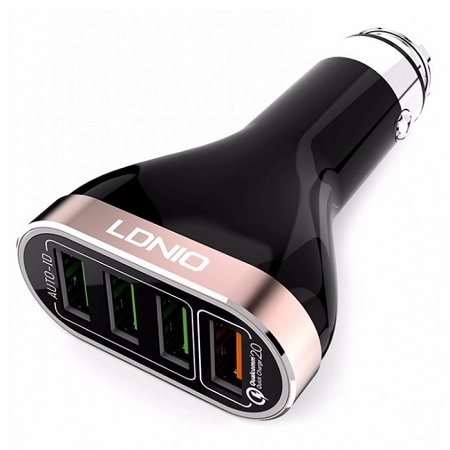 LDNIO USB CAR CHARGER - 4P 6.6A QC LDNIO USB CAR CHARGER - 4P 6.6A QC