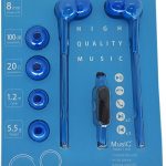 STEREO EARPHONE + MIC BLUE 1.2M STEREO EARPHONE + MIC BLUE 1.2M