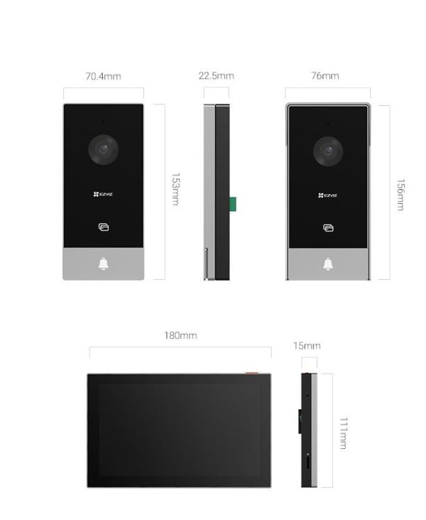 SMART-HOME-VIDEO-DOORPHONE-2 HP5 1080P Wifi Video Intercom Kit-2 Wire