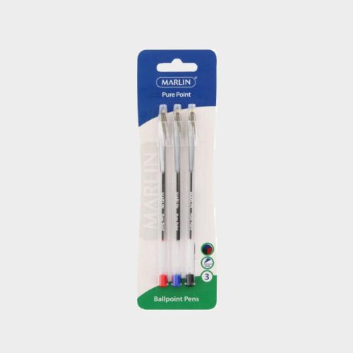 Pure Point Ballpoint Pens Red Black Blue