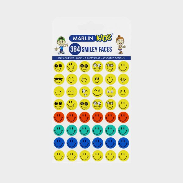 Self Adhensive Label Smuley Faces_1